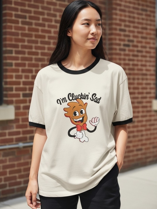 Next Level Apparel Tops - 🔥🐔 NWOT "I’m Cluckin’ Sad" Graphic Tee – Cute, Quirky & Comfy! 🐔🔥 Unisex